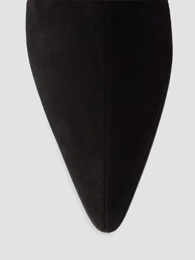 Prada Women's Stretch Suede Boots - Black - Size 11 | Thumbnail 4