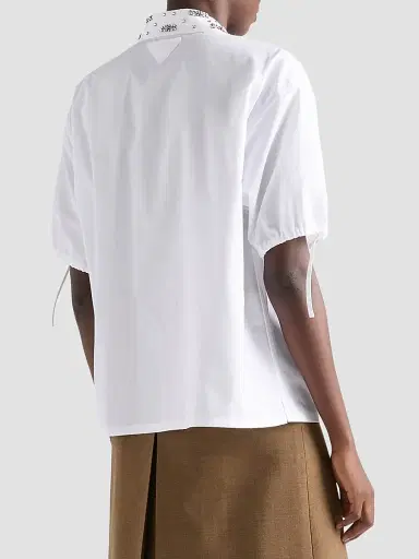 Prada Women's Poplin Shirt | Thumbnail 4 Prada Women's Poplin Shirt | Thumbnail 4