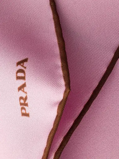 Prada Women's Printed Twill Scarf | Thumbnail 2 Prada Women's Printed Twill Scarf | Thumbnail 2