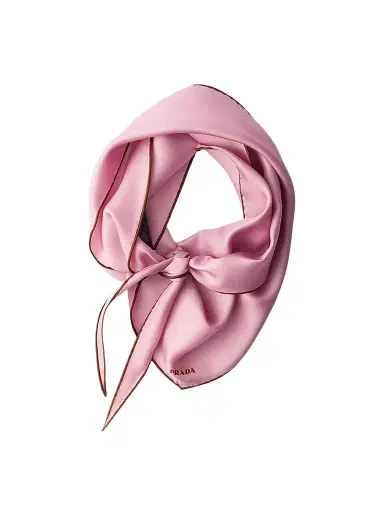 Prada Women's Printed Twill Scarf | Thumbnail 1 Prada Women's Printed Twill Scarf | Thumbnail 1