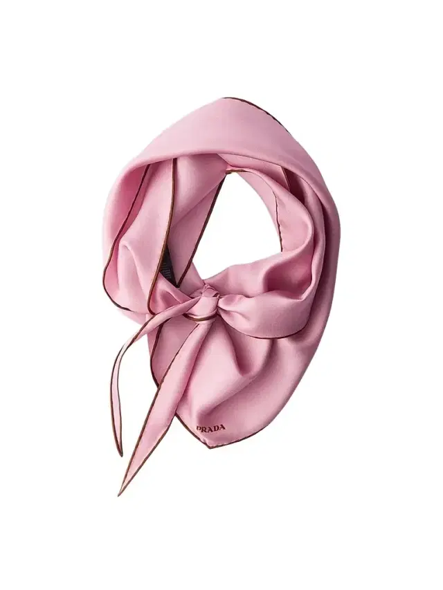 Prada Women's Printed Twill Scarf - Pink