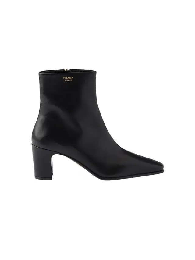 Women's Leather Booties - Black