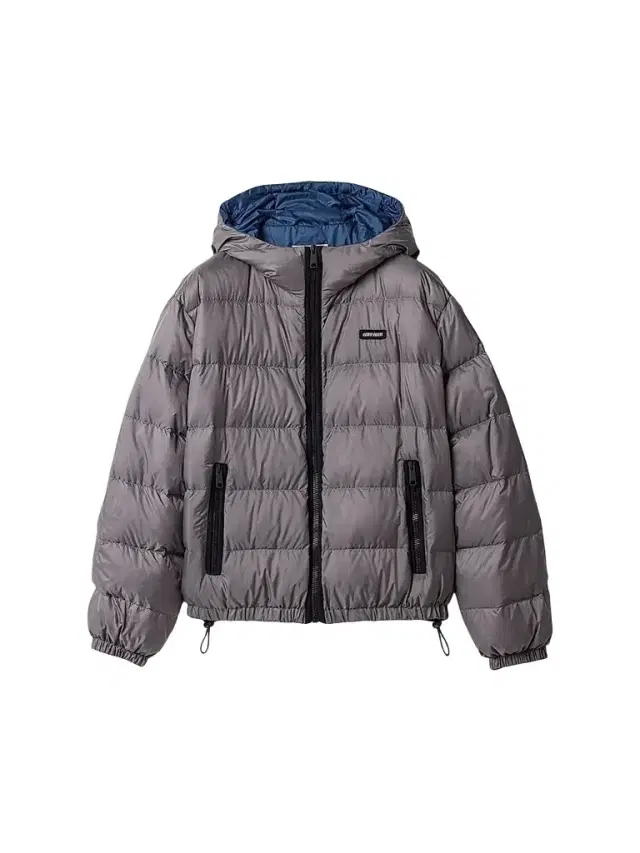 Miu Miu Women's Light Pongé Down Hoodie Jacket - Grey