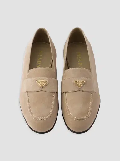 Prada Women's Suede Loafers | Thumbnail 2 Prada Women's Suede Loafers | Thumbnail 2