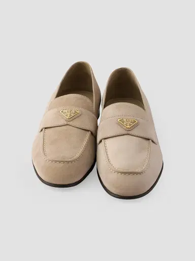 Prada Women's Suede Loafers | Thumbnail 4 Prada Women's Suede Loafers | Thumbnail 4