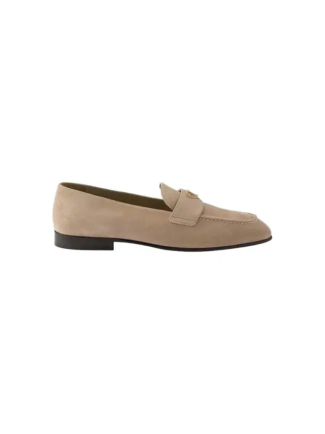 Prada Women's Suede Loafers - Beige Khaki
