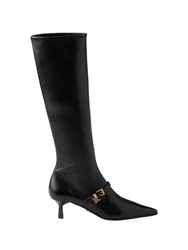 Prada Women's Stretch Nappa Leather Boots - Black - Size 12 | Thumbnail 1