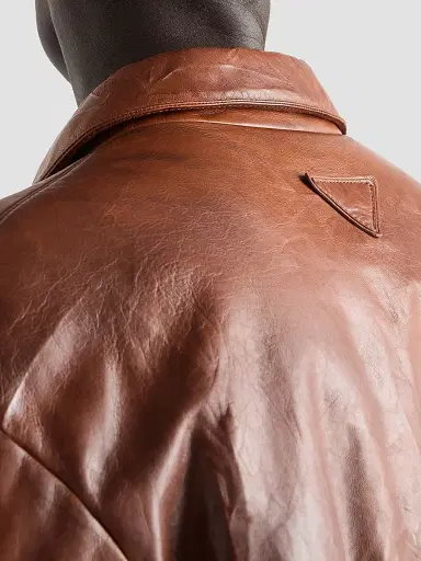 Prada Men's Nappa Leather Jacket - Brown - Size 48 | Thumbnail 5 Prada Men's Nappa Leather Jacket - Brown - Size 48 | Thumbnail 5
