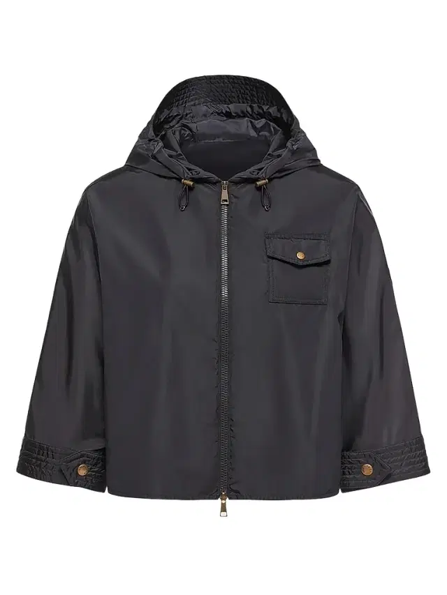 Moncler Women's Cape with Hood - Dark Blue