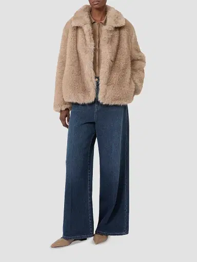 Max Mara Women's Wide, Cotton Denim Jeans - Midnight Blue | Thumbnail 2 Max Mara Women's Wide, Cotton Denim Jeans - Midnight Blue | Thumbnail 2