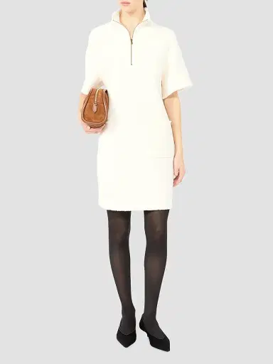 Max Mara Women's Wool Jersey Sweatshirt Dress | Thumbnail 2