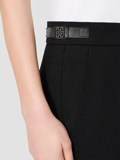 Max Mara Women's Slim Double Woollen Cloth Trousers - Black | Thumbnail 5 Max Mara Women's Slim Double Woollen Cloth Trousers - Black | Thumbnail 5