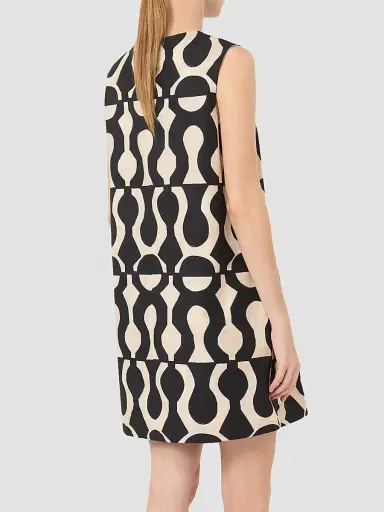 Max Mara Women's Printed Cotton Poplin Dress | Thumbnail 4 Max Mara Women's Printed Cotton Poplin Dress | Thumbnail 4