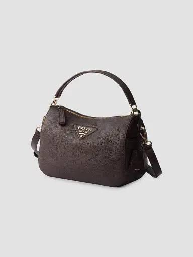 Prada Women's Small Leather Top Handle Bag - Brown | Thumbnail 2