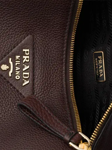 Prada Women's Small Leather Top Handle Bag - Brown | Thumbnail 4