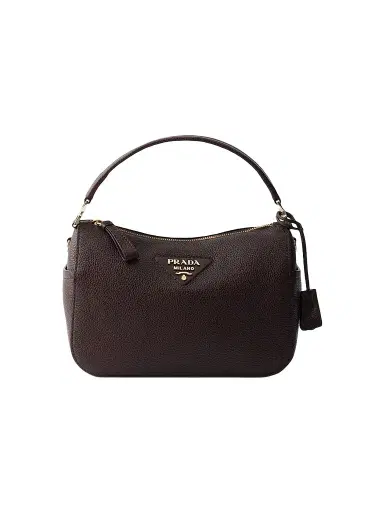 Prada Women's Small Leather Top Handle Bag - Brown | Thumbnail 1