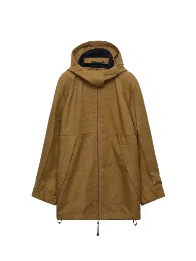 Prada Women's Melange Hopsack Wool Jacket - Brown - Size 6 | Thumbnail 1 Prada Women's Melange Hopsack Wool Jacket - Brown - Size 6 | Thumbnail 1