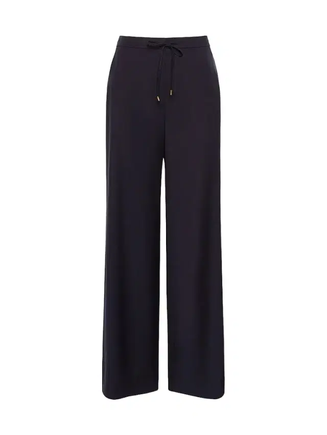 Max Mara Women's Light Woollen Cloth Trousers - Navy