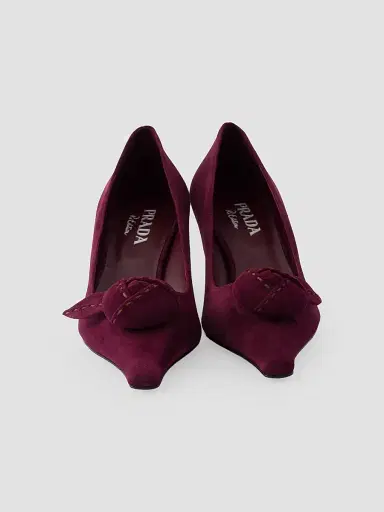 Prada Women's Suede Pumps | Thumbnail 4 Prada Women's Suede Pumps | Thumbnail 4