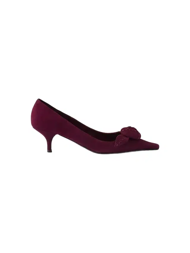 Prada Women's Suede Pumps - Dark Red