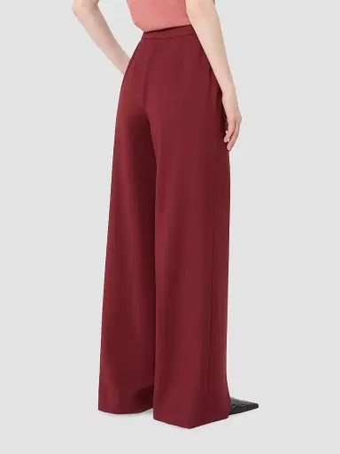 Max Mara Women's Light Woollen Cloth Trousers - Ruby - Size 14 | Thumbnail 4 Max Mara Women's Light Woollen Cloth Trousers - Ruby - Size 14 | Thumbnail 4