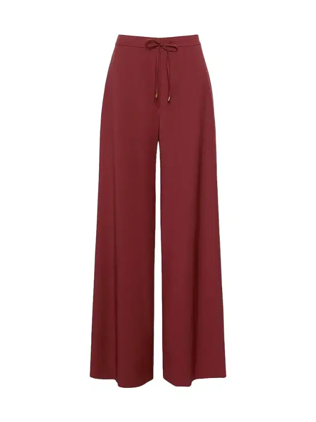 Max Mara Women's Light Woollen Cloth Trousers - Ruby