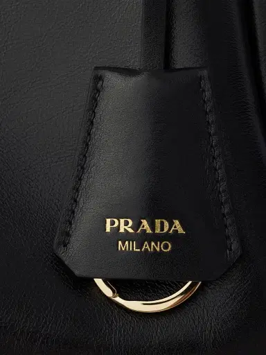 Prada Women's Aimée Medium Leather Shoulder Bag - Black | Thumbnail 6 Prada Women's Aimée Medium Leather Shoulder Bag - Black | Thumbnail 6
