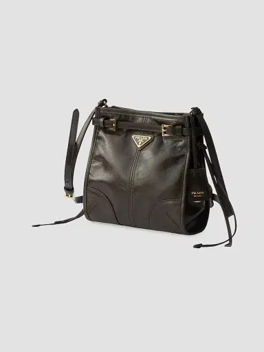 Prada Women's Bonnie Leather Mini Shoulder Bag | Thumbnail 4