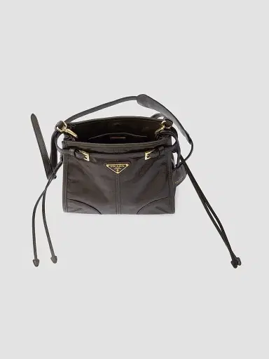 Prada Women's Bonnie Leather Mini Shoulder Bag | Thumbnail 6