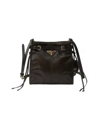 Prada Women's Bonnie Leather Mini Shoulder Bag | Thumbnail 1
