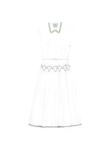Prada Women's Embroidered Old Reps Cloth Dress | Thumbnail 1