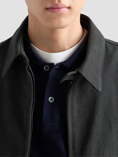 Prada Men's Denim Blouson Jacket - Grey - Size 42 | Thumbnail 6