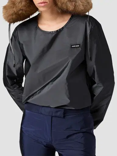 Miu Miu Women's Technical Fabric Top | Thumbnail 4 Miu Miu Women's Technical Fabric Top | Thumbnail 4