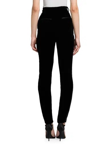 Dolce & Gabbana Women's Velvet Skinny Pants | Thumbnail 5