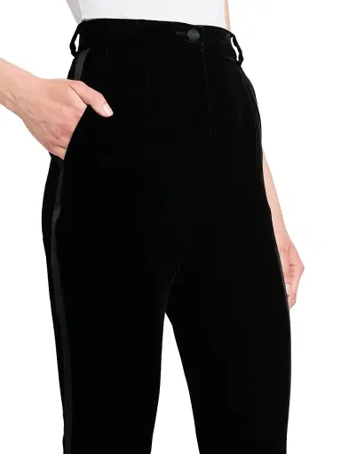 Dolce & Gabbana Women's Velvet Skinny Pants | Thumbnail 6