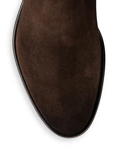 Santoni Men's Suede Chelsea Boots | Thumbnail 4 Santoni Men's Suede Chelsea Boots | Thumbnail 4