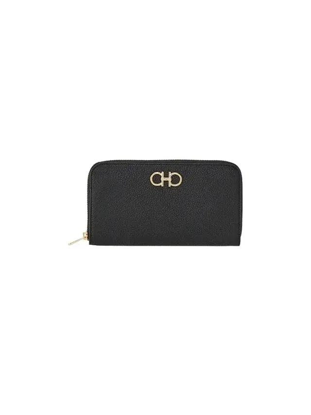 FERRAGAMO Women's Gancini Continental Leather Wallet - Nero