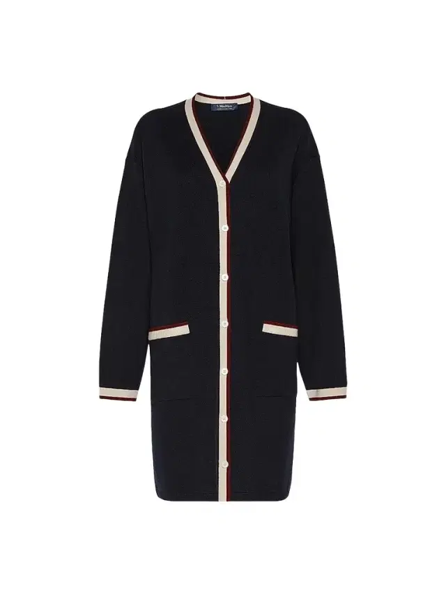 Max Mara Women's Long Wool Yarn Cardigan - Ultramarine