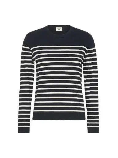 Weekend Max Mara Women's Silk and Wool Yarn Sweater - Navy Multi - Size XL | Thumbnail 1