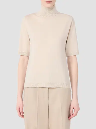 Max Mara Women's Wool Polo Neck Sweater | Thumbnail 3 Max Mara Women's Wool Polo Neck Sweater | Thumbnail 3