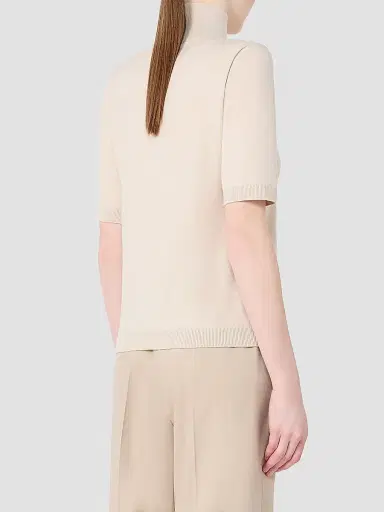 Max Mara Women's Wool Polo Neck Sweater | Thumbnail 4 Max Mara Women's Wool Polo Neck Sweater | Thumbnail 4