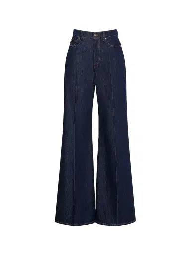 Weekend Max Mara Women's Cotton Denim Palazzo Jeans - Navy | Thumbnail 1