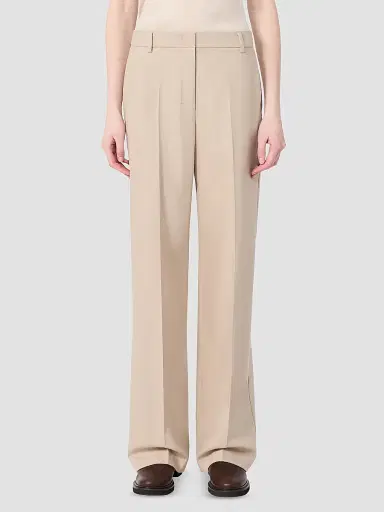 Max Mara Women's Regular Fit Wool Trousers - Albino - Size 12 | Thumbnail 3