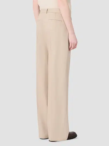 Max Mara Women's Regular Fit Wool Trousers - Albino - Size 12 | Thumbnail 4