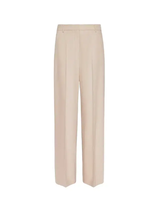 Max Mara Women's Regular Fit Wool Trousers - Albino