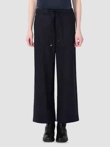 Max Mara Women's Stretch Wool Joggers Style Trousers - Midnight Blue - Size 16 | Thumbnail 3 Max Mara Women's Stretch Wool Joggers Style Trousers - Midnight Blue - Size 16 | Thumbnail 3