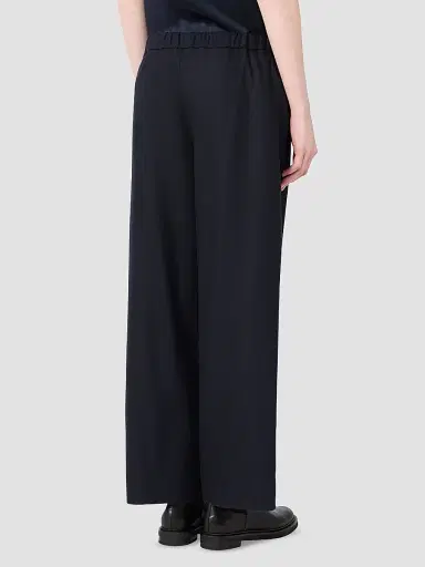 Max Mara Women's Stretch Wool Joggers Style Trousers - Midnight Blue - Size 16 | Thumbnail 4 Max Mara Women's Stretch Wool Joggers Style Trousers - Midnight Blue - Size 16 | Thumbnail 4