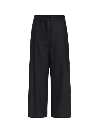 Max Mara Women's Stretch Wool Joggers Style Trousers - Midnight Blue - Size 16 | Thumbnail 1 Max Mara Women's Stretch Wool Joggers Style Trousers - Midnight Blue - Size 16 | Thumbnail 1