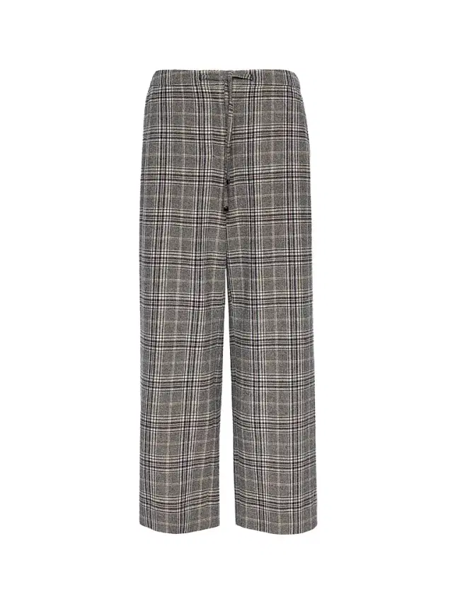 Max Mara Women's Chequered Flannel Joggers - Ultramarine