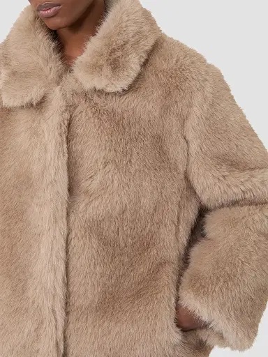 Max Mara Women's Soft Textured Short Coat - Honey | Thumbnail 5